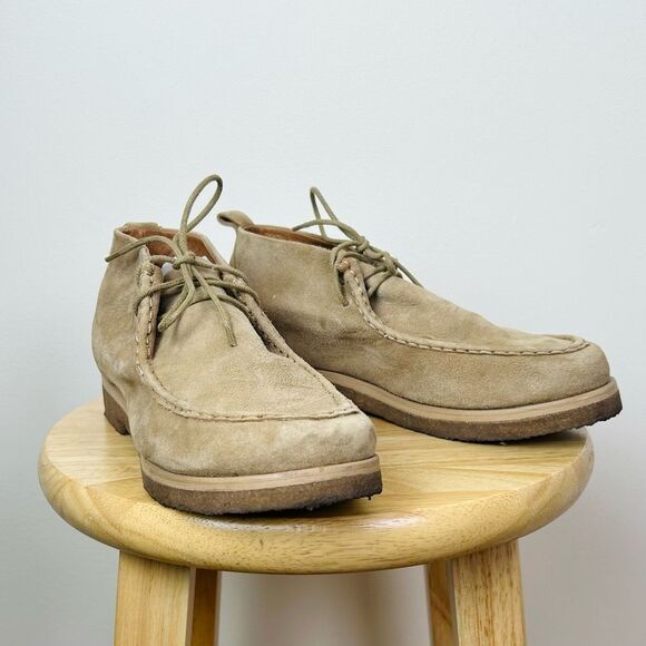 Mari Giudicelli Moccasin Suede Lace Up‎ Boot - Picture 2 of 11